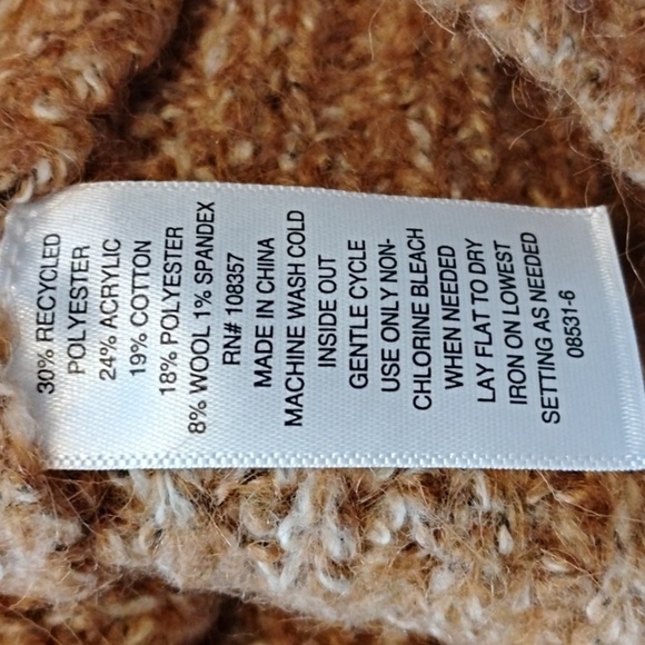 a.n.a Women's Brown Sugar Marl Round Neck Sweater, Size: XXL, NWT - Picture 7 of 8